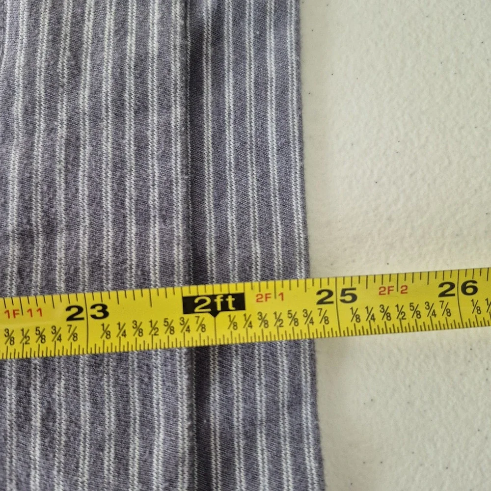 Johnnie O Pullover Mens Medium Light‎ Gray Striped JMKO 2140 Hangin Out Sweater - Picture 10 of 10